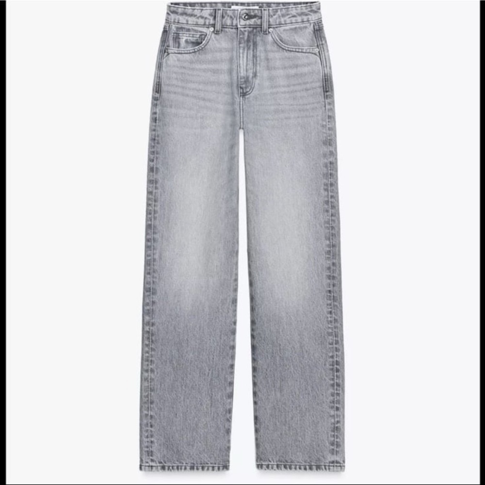 Zara Z.03 REGULAR FIT HIGH-WAIST LONG LENGTH JEANS